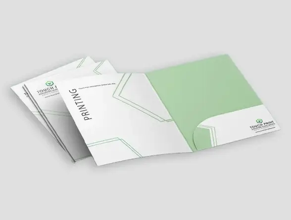 printed corporate folders