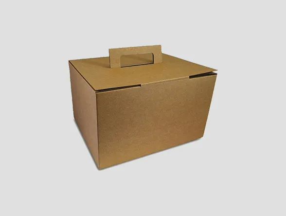 cardboard box with handle wholesale