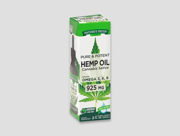 Kraft hemp oil packaging