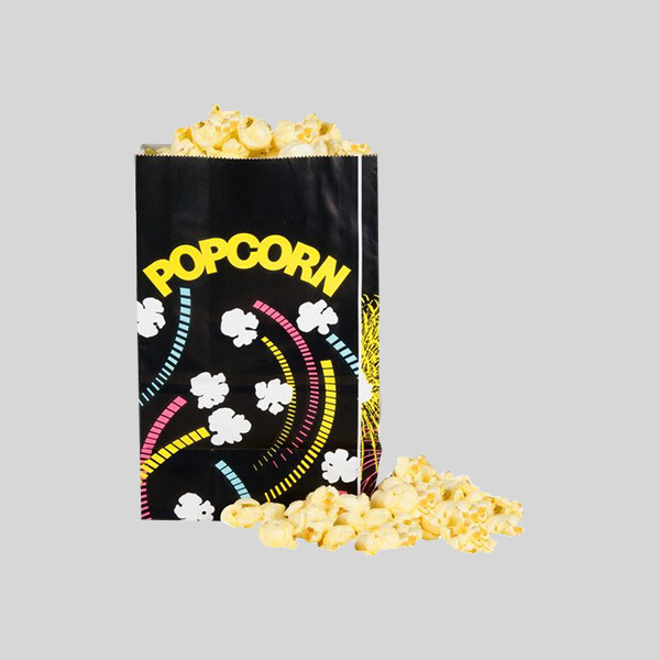 Custom Popcorn Black Bags