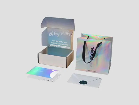 holographic card stock boxes