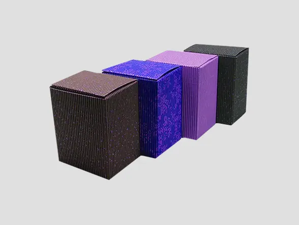 printed textured boxes